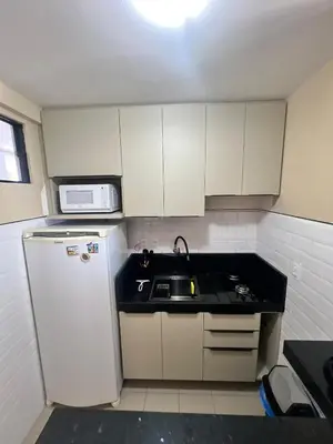 A cozinha ou kitchenette de Apartamento Meireles - Beira mar