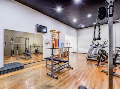 O centro de fitness e/ou as comodidades de fitness de Flat no Coração do Meireles - Apto 1906