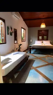 Uma cama ou camas num quarto em Dellacasa