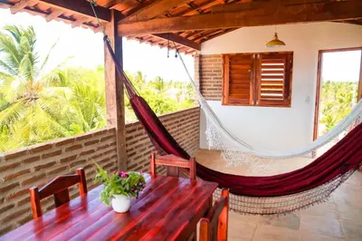 Uma varanda ou terraço em Apartamento FLOREAL icaraizinho 500 m da praia
