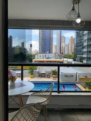 Uma varanda ou terraço em Via Venetto Feirinha Beira Mar