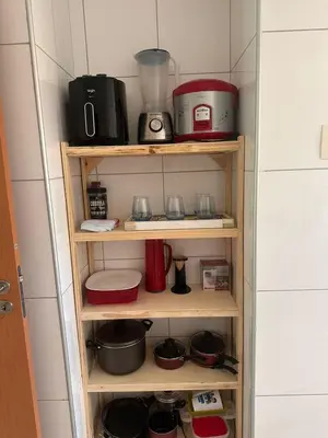 A cozinha ou kitchenette de Apartamento Térreo no Catu Lake Resort Aquiraz