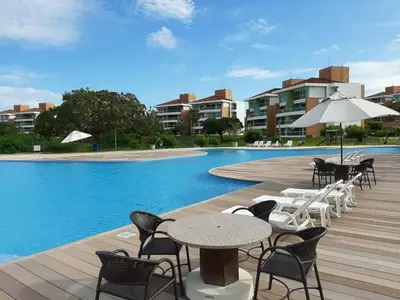 A piscina em ou perto de Apartamento Térreo no Catu Lake Resort Aquiraz