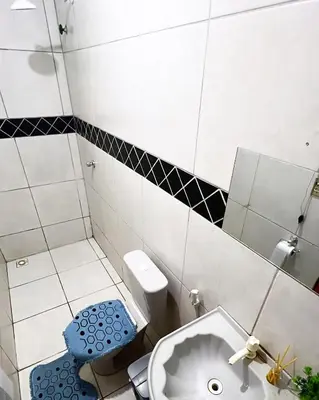 Uma casa de banho em Apartamento completo e central! Casa Rute!