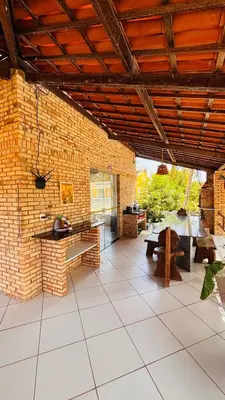 A planta de Loft Rústico com Vista Para a Piscina