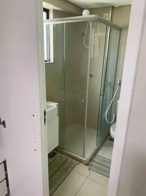 Uma casa de banho em Ed Preamar 901 Próximo à Feirinha da Beira Mar