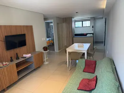 Uma televisão e/ou sistema de entretenimento em Ed Preamar 901 Próximo à Feirinha da Beira Mar