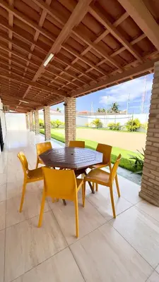 Uma varanda ou terraço em Casa de Praia Tibau-RN