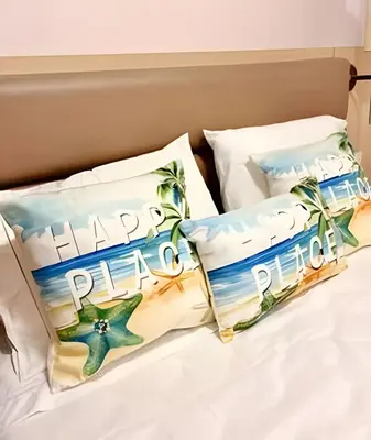 Uma cama ou camas num quarto em Apartamento em Beach Class Praia de Iracema Por CasAmarInn