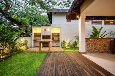 Um jardim no exterior de Vila Panhard - Aldeia Jericoacoara Group