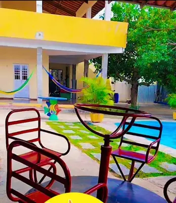 Um pátio ou outra área exterior em Casa de Praia no Iguape Ce.