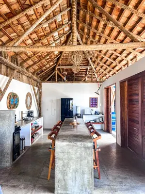 A cozinha ou kitchenette de Villa Beleza Preá - Life is beautiful