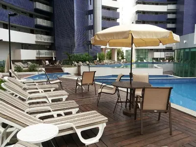 A piscina em ou perto de Lindo Ap vista Mar no Melhor de Fortaleza.