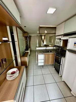 A cozinha ou kitchenette de Lindo Ap vista Mar no Melhor de Fortaleza.