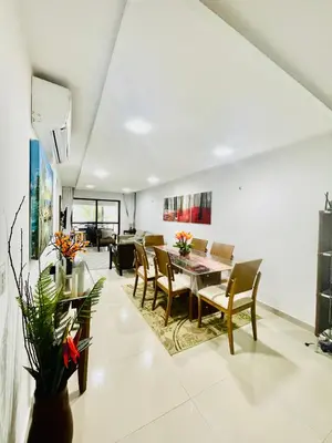 Uma área de estar em Apartamento Aquaville Resort