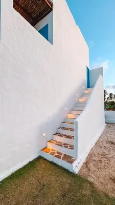 O edifício onde a casa de hóspedes está situado