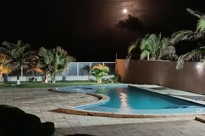 A piscina em ou perto de Flat Malua - Apartamento Pé Na Areia Com Vista Mar Taíba-CE