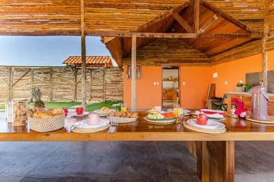 Refeições na villa ou nas proximidades
