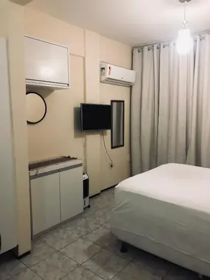 Uma televisão e/ou sistema de entretenimento em Stúdio Beira Mar