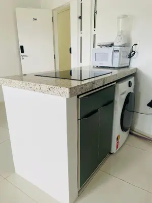 A cozinha ou kitchenette de Smarts Beach Ap Cumbuco
