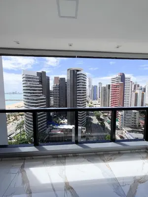 Uma vista geral de Fortaleza ou a vista da cidade a partir do apartamento