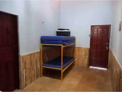 Uma cama ou camas num quarto em Casa por temporada na Caponga-Ce