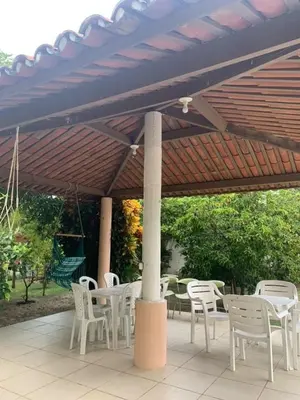 Um pátio ou outra área exterior em Recanto César Apart's
