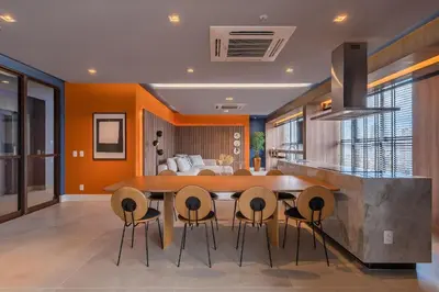 Uma área de estar em JSmart #304 - Studio em Fortaleza by Carpediem