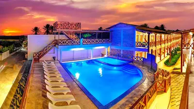 A piscina em ou perto de Rede Andrade Jeri Hotel