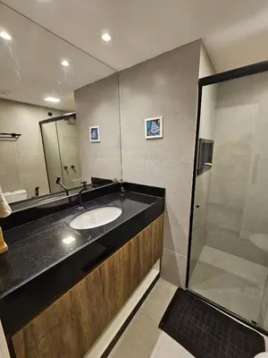 Uma casa de banho em Go Eco Paradise Ap210 Pé na Areia e Piscina no Centro do Cumbuco