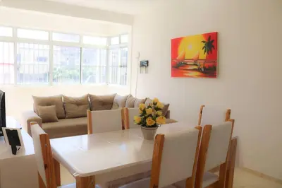 Uma área de estar em Apartamento Praia do Futuro 4 Quartos Morada das Dunas