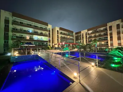 A piscina em ou perto de VG FUN Praia do Futuro Pé na Areia ap 311 IMOB TEMPORADA