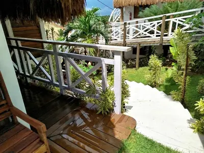 Um jardim no exterior de Pousada Dunnas Moitas