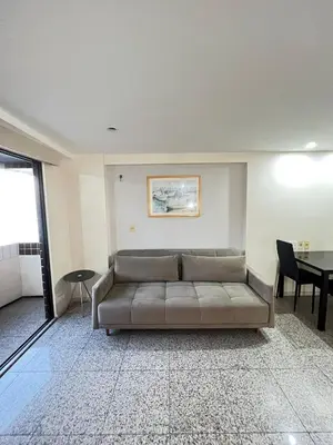 Uma área de estar em Flat Particular em Blue Tree Towers Beira Mar Fortaleza