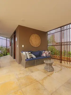Uma área de estar em Casa em Condomínio Flecheiras