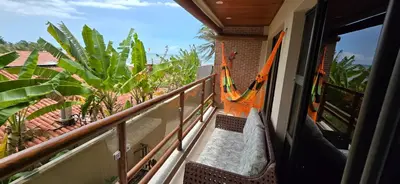Uma varanda ou terraço em Varandas do Mar pé na areia