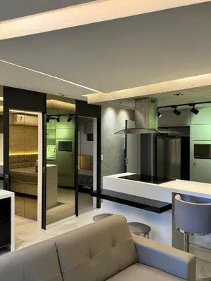 A cozinha ou kitchenette de Apartamento com 02 quartos, Beira Mar, Fortaleza - CE.