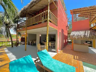 A piscina em ou perto de Casa do Pier, bangalôs em Fortim c/ Café da Manhã