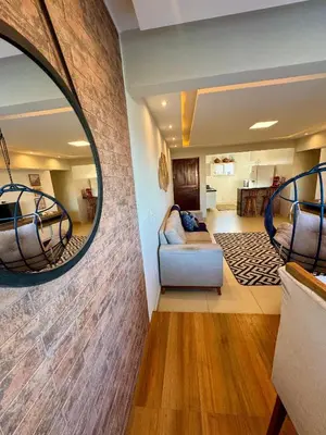 Uma área de estar em Kite house - prox do Cumbuco