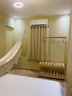 Uma cama ou camas num quarto em Casa em Praia de Flecheiras