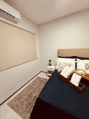 Uma cama ou camas num quarto em Studio 208 Praia de Iracema