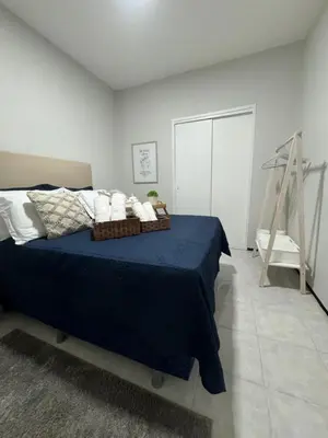 Uma cama ou camas num quarto em Studio 208 Praia de Iracema