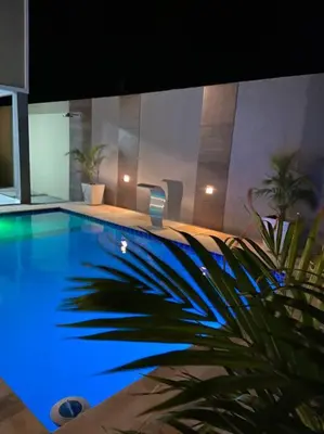 A piscina em ou perto de Casa na Praia do Preá, com Piscina