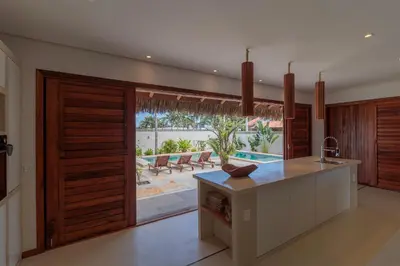 A planta de Casa KitePirosca, quartos com vista mar em Fortim