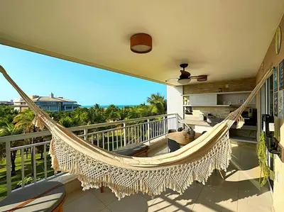 Uma varanda ou terraço em Apartamento Paradise Golf Ville