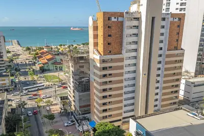 Uma vista geral de Fortaleza ou a vista da cidade a partir do apartamento