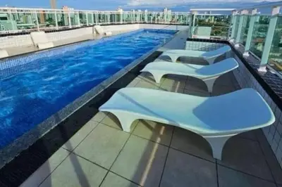 A piscina em ou perto de Apartamento com piscina no hooftop, 48m2 - Praia da Iracema- Fortaleza