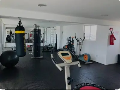 O centro de fitness e/ou as comodidades de fitness de Apartamento com piscina no hooftop, 48m2 - Praia da Iracema- Fortaleza