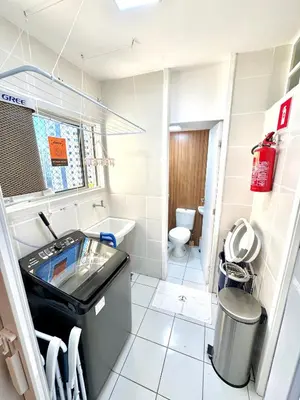 Uma casa de banho em Apartamento Casa Praiana - 200m do mar, com vista