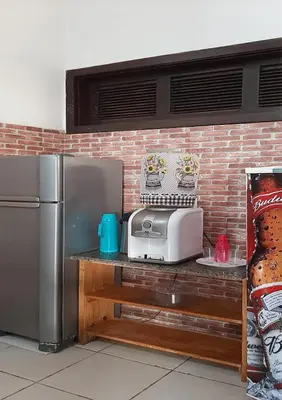 A cozinha ou kitchenette de Mar Azul Casa de Praia